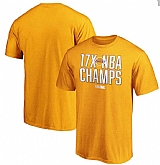 Men's Los Angeles Lakers Gold 17 Time NBA Finals Champions Always Prepared T-Shirt,baseball caps,new era cap wholesale,wholesale hats